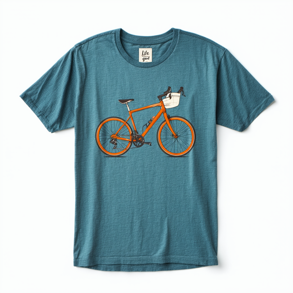 Life is Good Men's Cool Tee Mobile Device Bike
