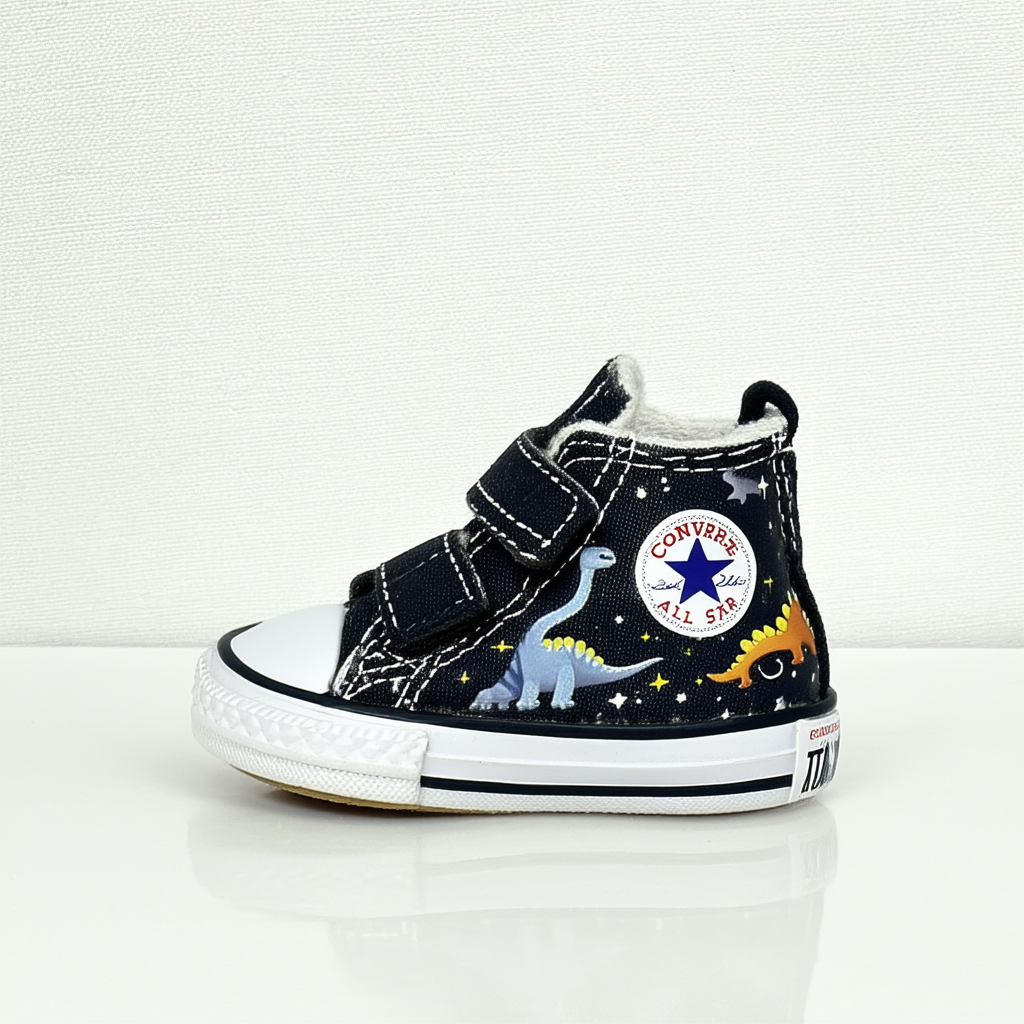 Converse Baby-Boy's Chuck Taylor All Star 1v Interstellar Dino's Sneaker