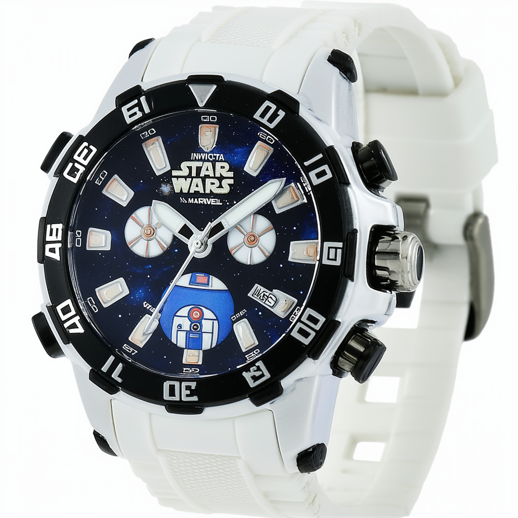 Invicta Marvel 26516 Star Wars White Silicone Strap Stainless Steel Limited Edition Men's Watch