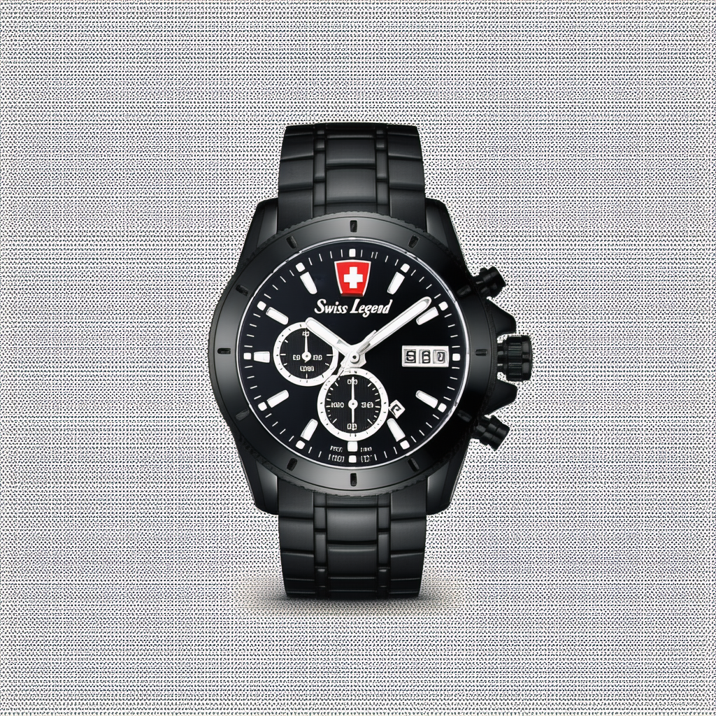 Swiss Legend Men's 10125-RG-05 Challenger Analog Display Swiss Quartz Black Watch