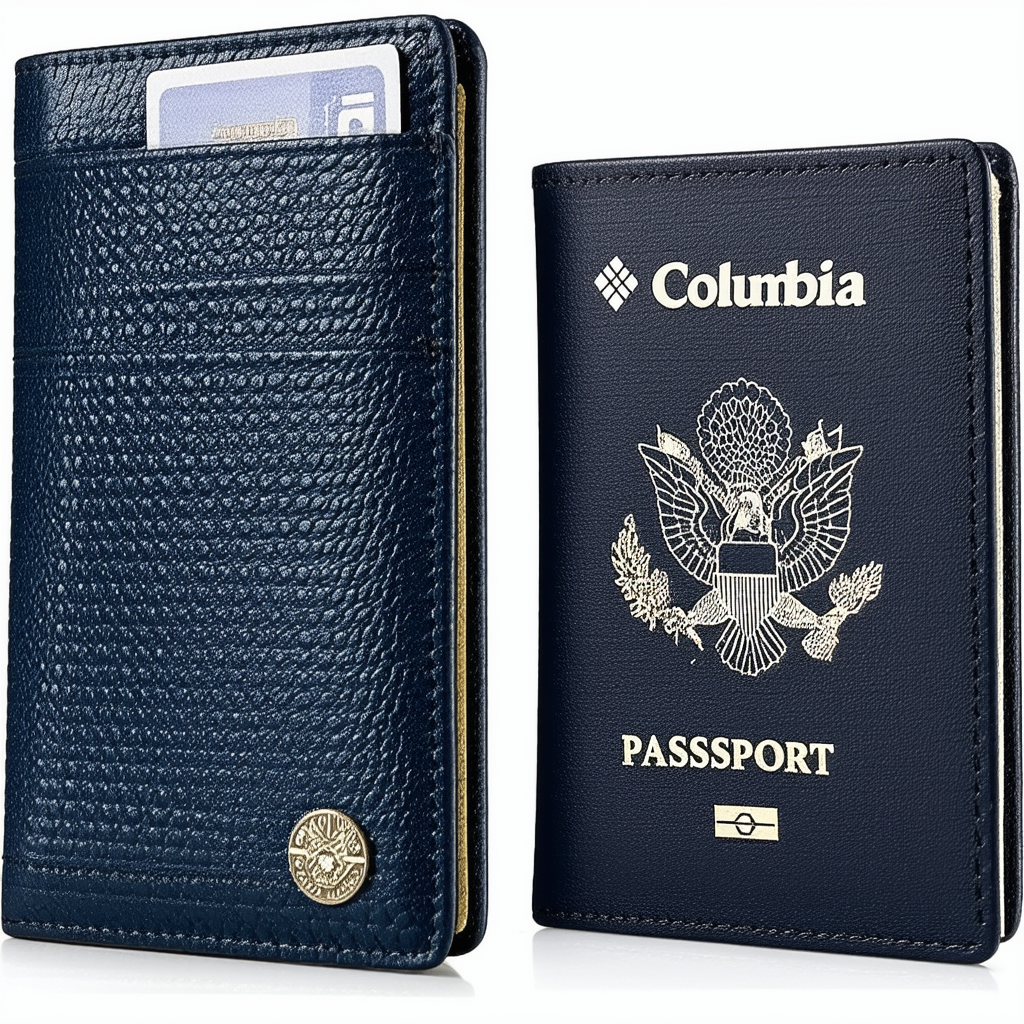 Columbia Men's RFID Blocking Passport Case with Ornament