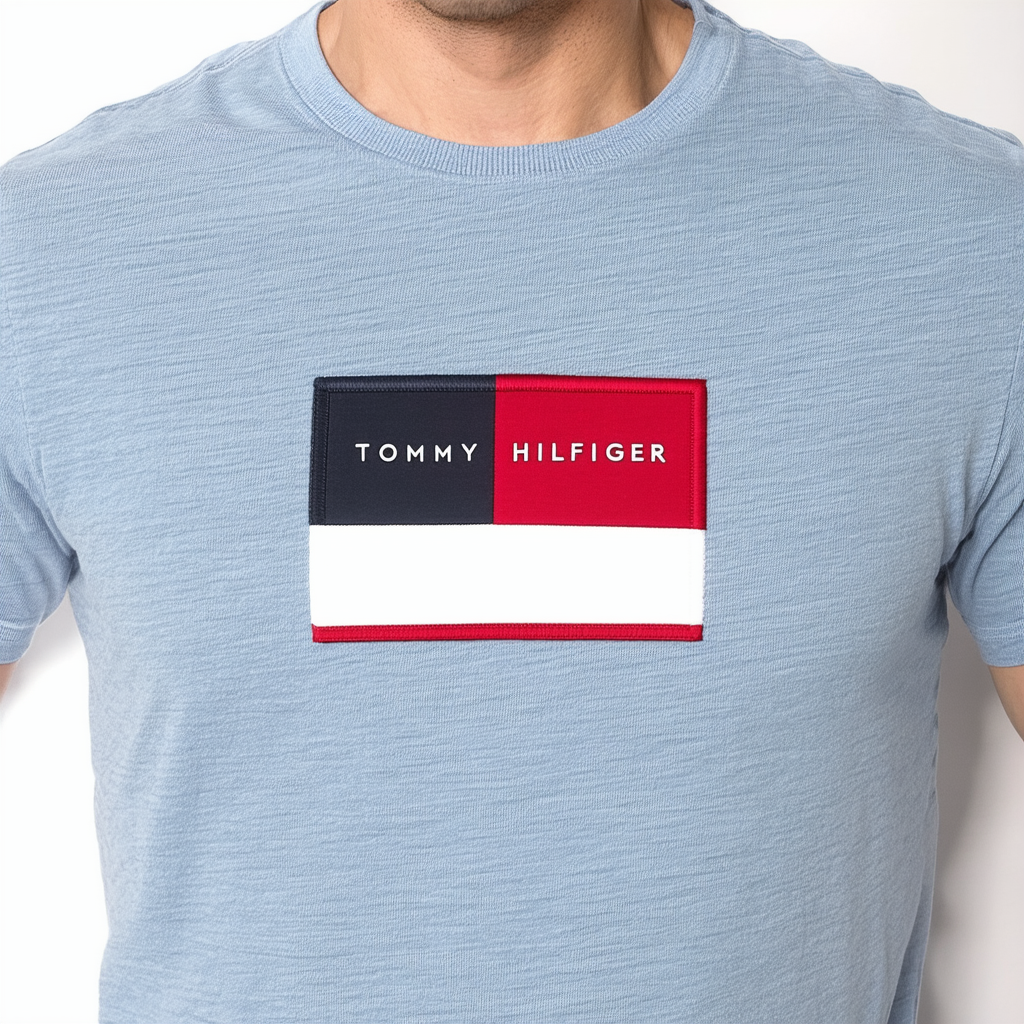 Tommy Hilfiger Men's Big & Tall Flag Crew Neck Tee