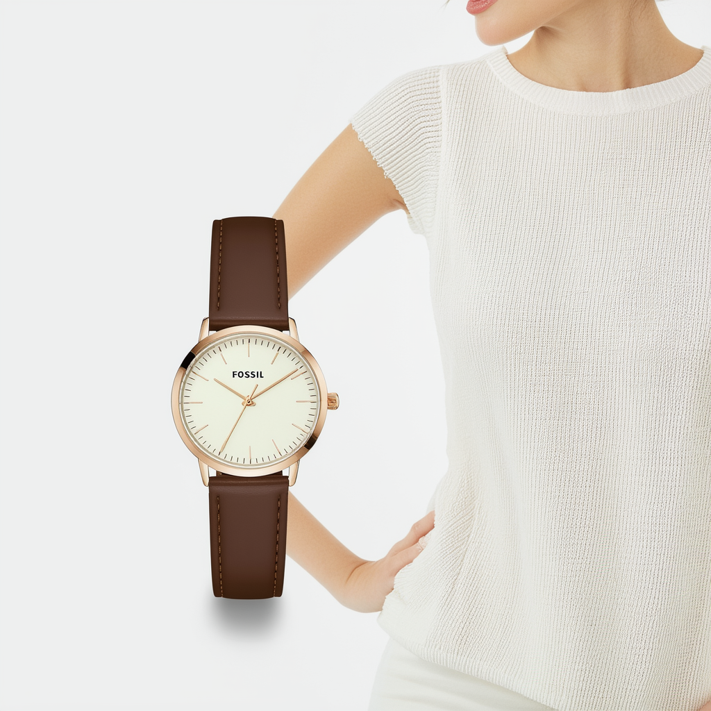 Fossil Women's ES4413 Jacqueline Analog Display Quartz Brown Watch