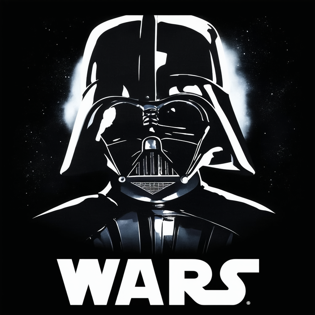 STAR WARS Boys' Logo Darth Vader T-Shirt
