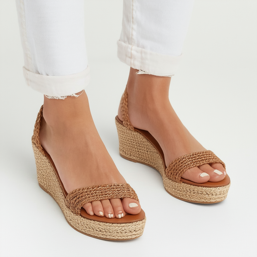 GUESS Women's Tortilla Woven Platform Sandal