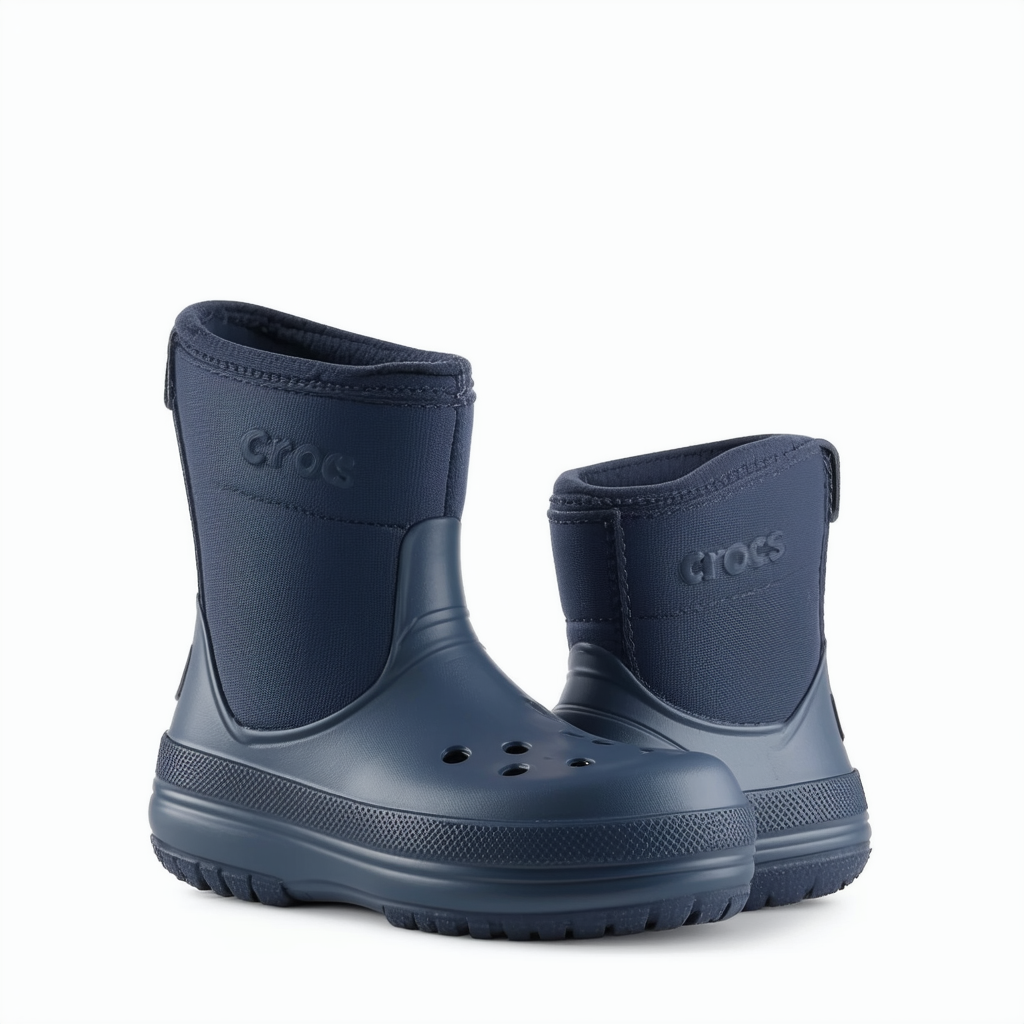 crocs Women's Reny II Boot, Navy, 10 M (D) US Men / 12 M (B) US Women