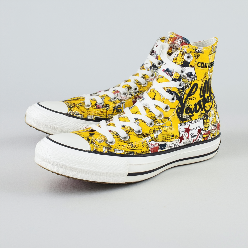 Converse Mens Hi Andy Warhol Casino/White/Mustard 147050C