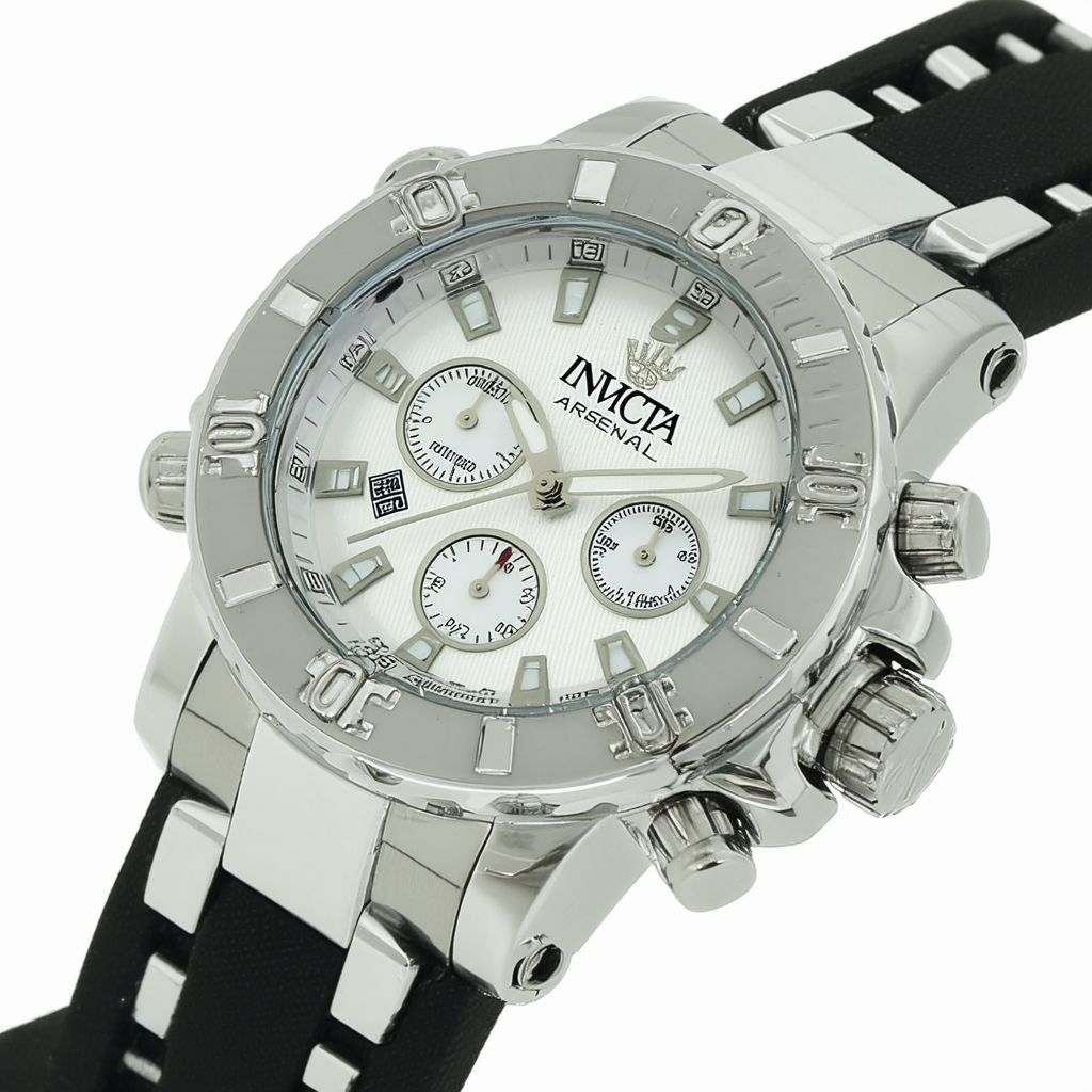 Invicta Men's 0336 Arsenal Chronograph Silver Dial Watch