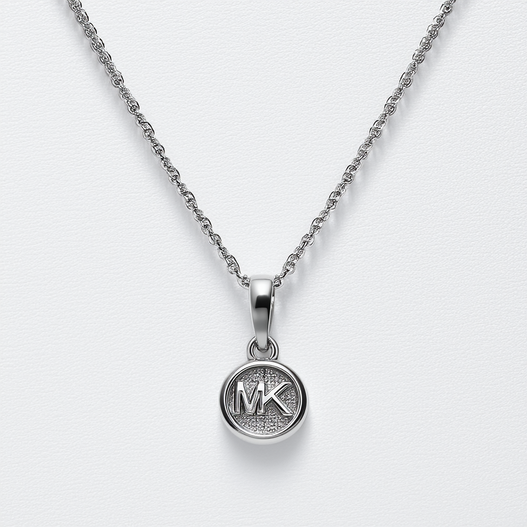 Michael Kors Women's Fashion Silver Brass Pendant Necklace (Model: MKJ7799040)