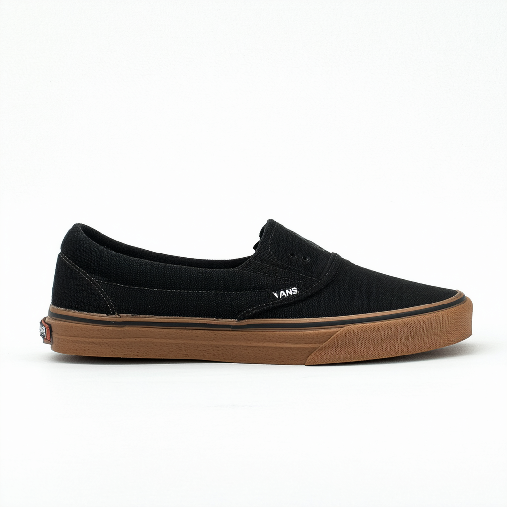 Vans Men's Bali, (PET) Black/Gum , 10.5