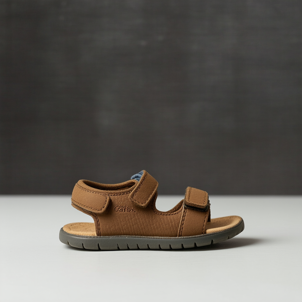 Carter's Boy's Vasco Sandal, Brown, 9 Toddler