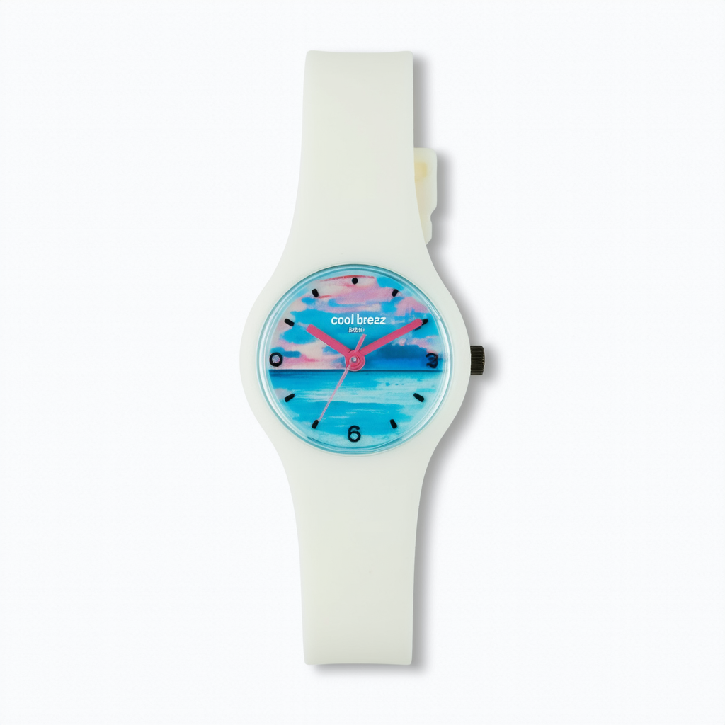 Swatch Cool Breeze White Silicone Ladies Watch LW134C