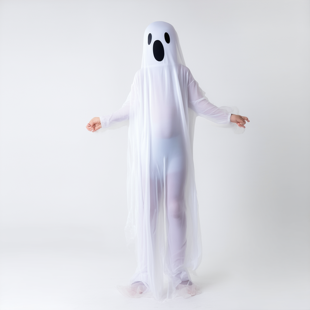 Forum Novelties I'm Invisible Costume Stretch Body Suit, Floating Ghost, Child Medium