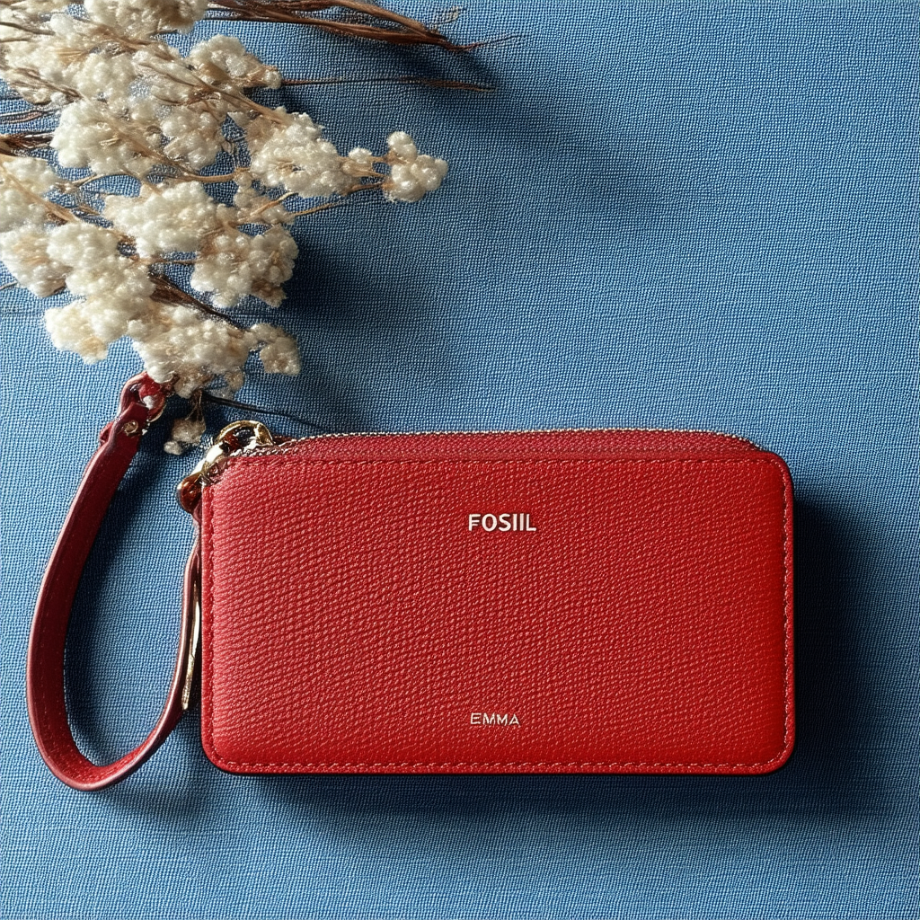 Fossil Emma Smartphone Wristlet-Crimson