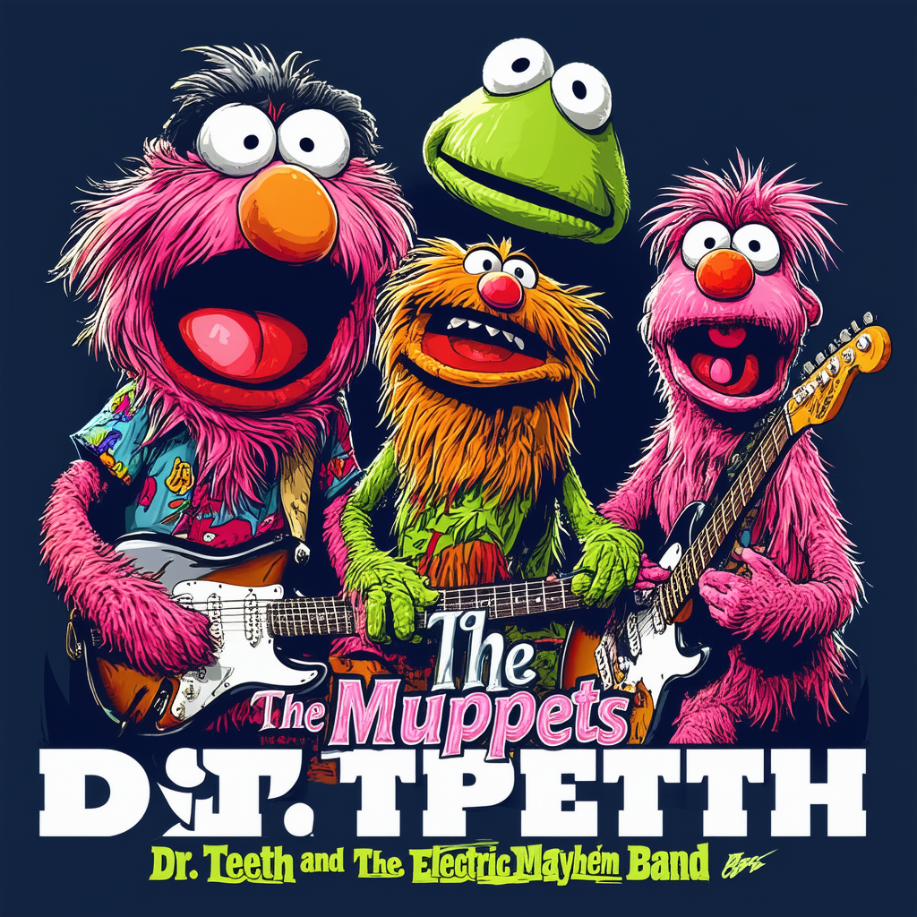 The Muppets Dr. Teeth and The Electric Mayhem Band T-Shirt