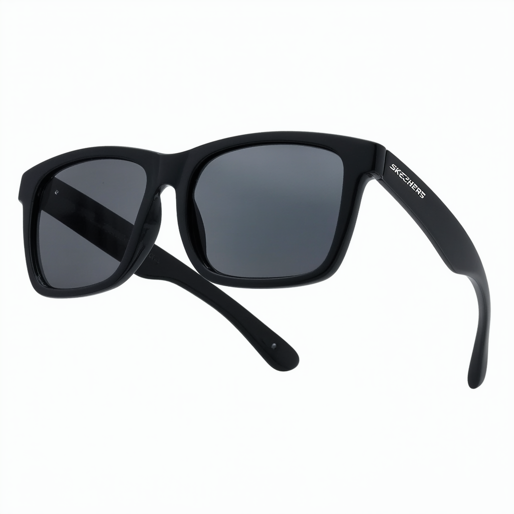 Skechers Boys' Se9003 Square Sunglasses, Black, 53 mm