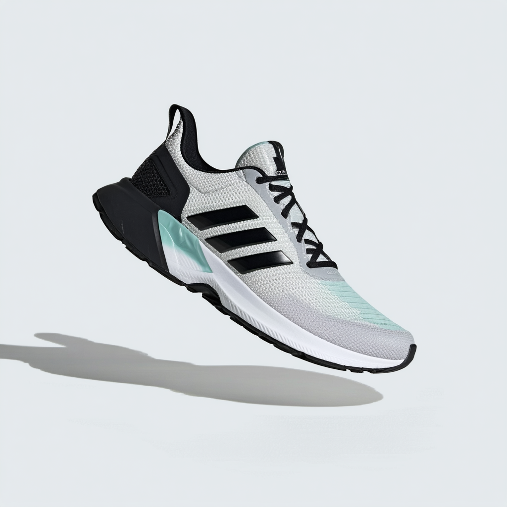 adidas Running Women's Falcon PDX Glow/Black/Metallic Silver 10 B - Medium