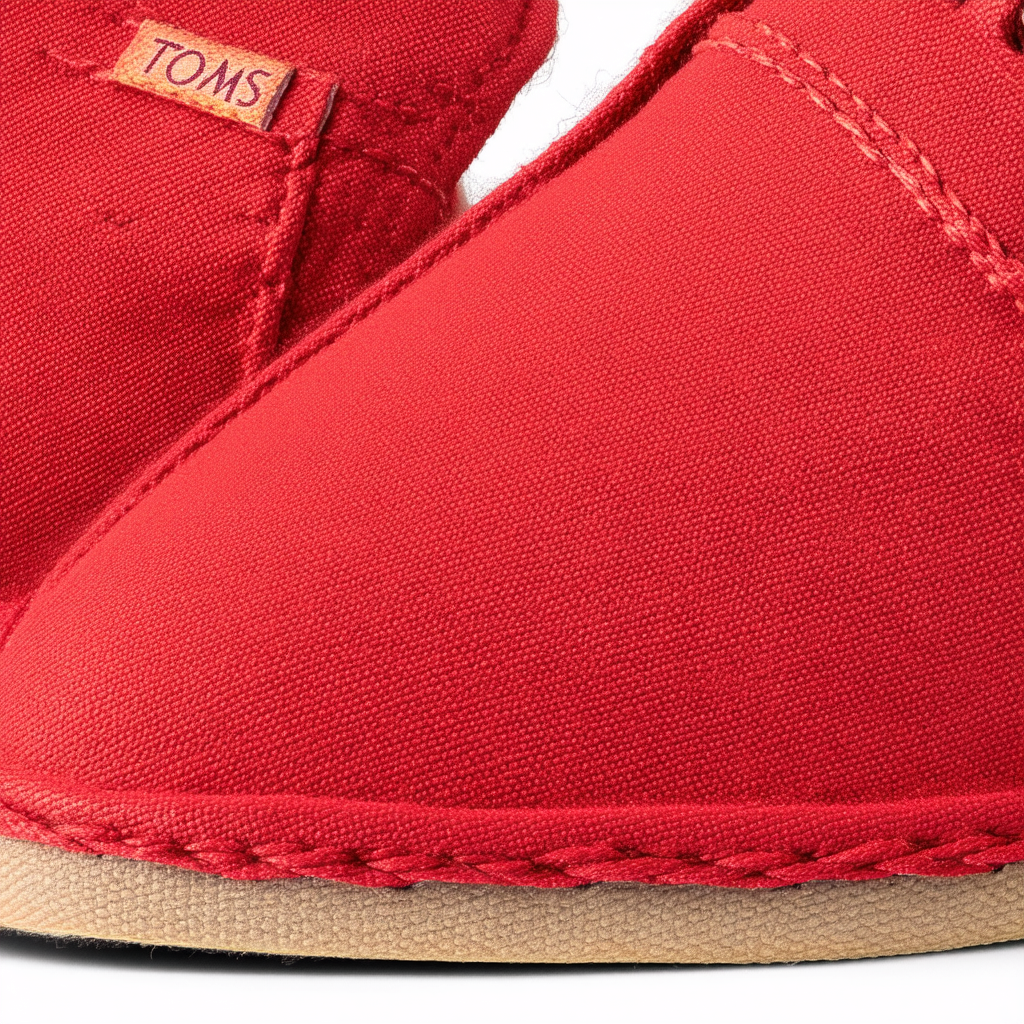 TOMS Women's Red Canvas Classic 001001B07-RED (Size: 8)