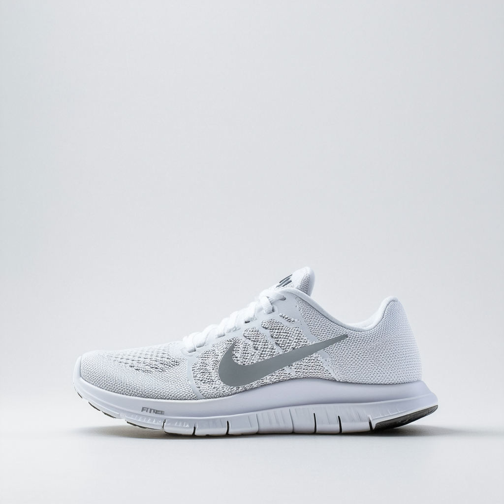 Nike Women's Free 5.0 TR Fit 4 White/Mtllc Silver/Mtllc Slvr Training Shoe 6 Women US