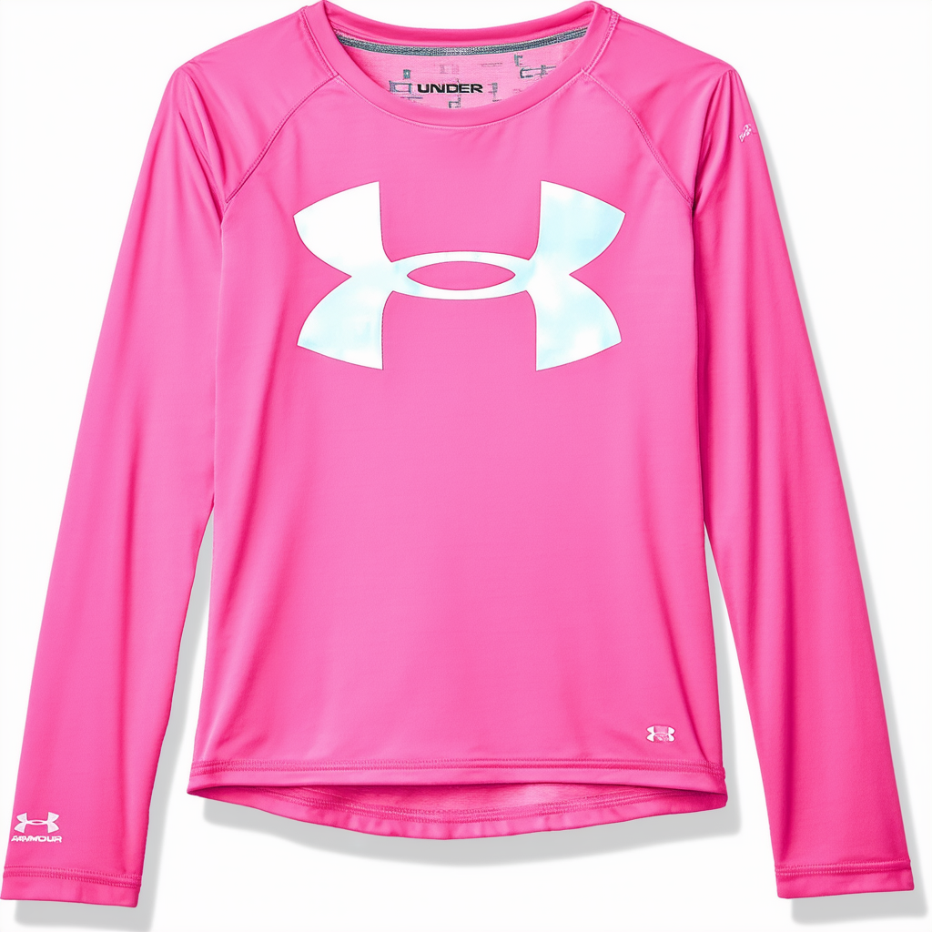 Under Armour Girls' Big Logo Long Sleeve