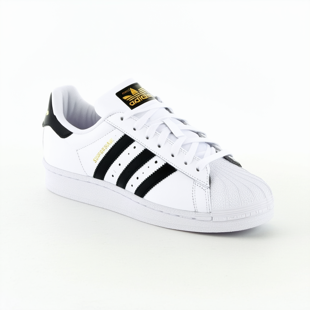 adidas Superstar Womens Shoes Size 9, Color: White/Black/Red