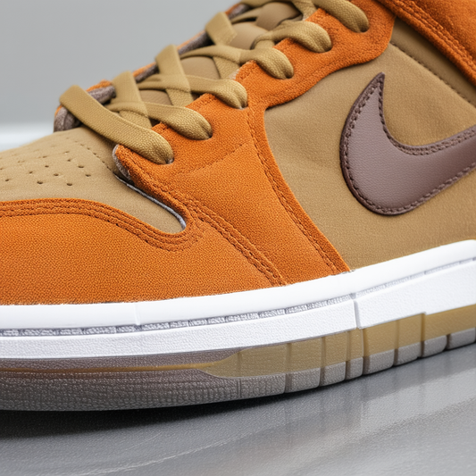 NIKE Men's RT1 HIGH CASUAL SHOES 10 (DK CINDER-TAN/BROWN/ORANGE/GUM)