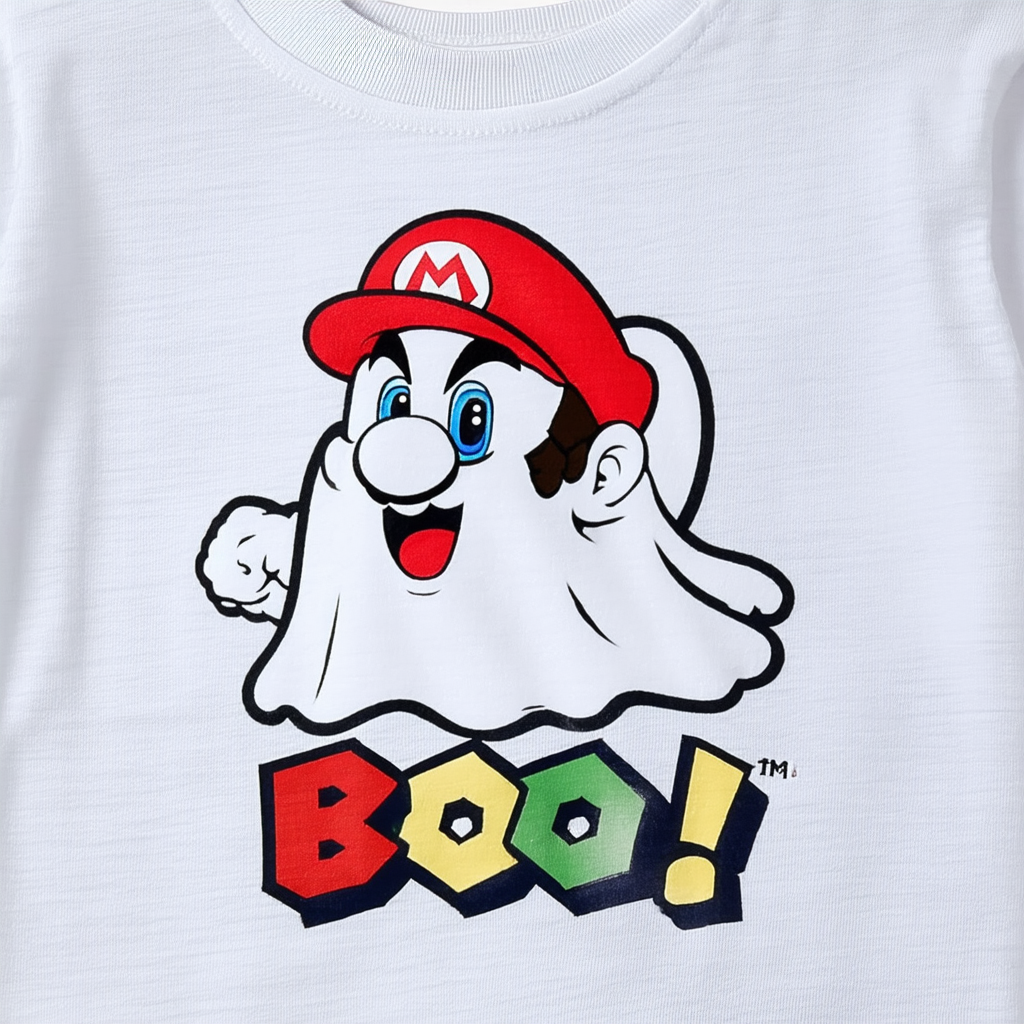 Boy's Nintendo Mario Boo Ghost T-Shirt