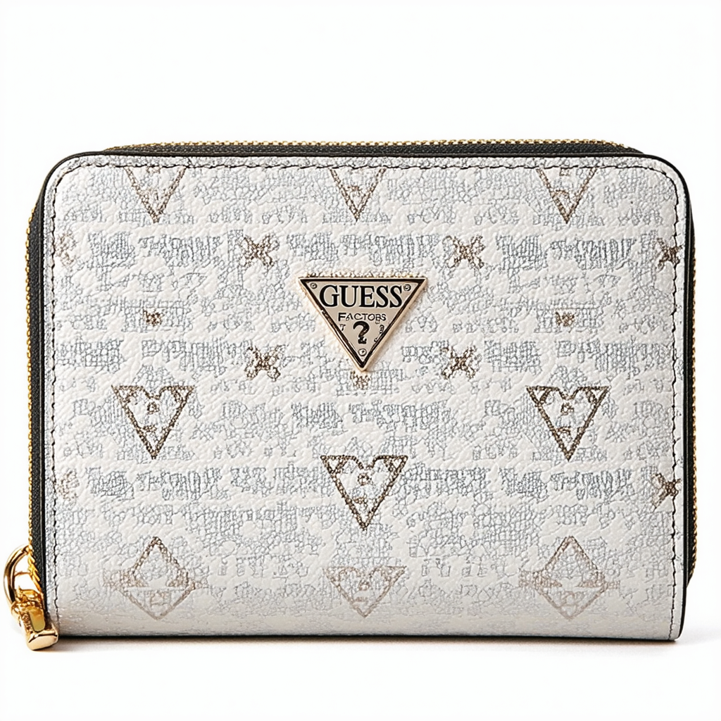 Guess Factory Women's Diem Logo Print Zip-Around Wallet