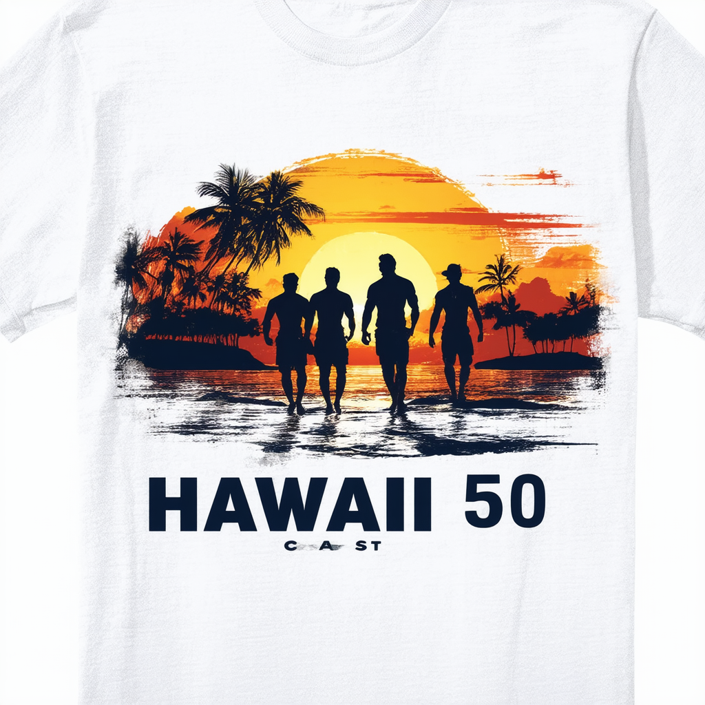 Hawaii 5 0 Cast Slim Fit Unisex Adult T Shirt for Men and Women