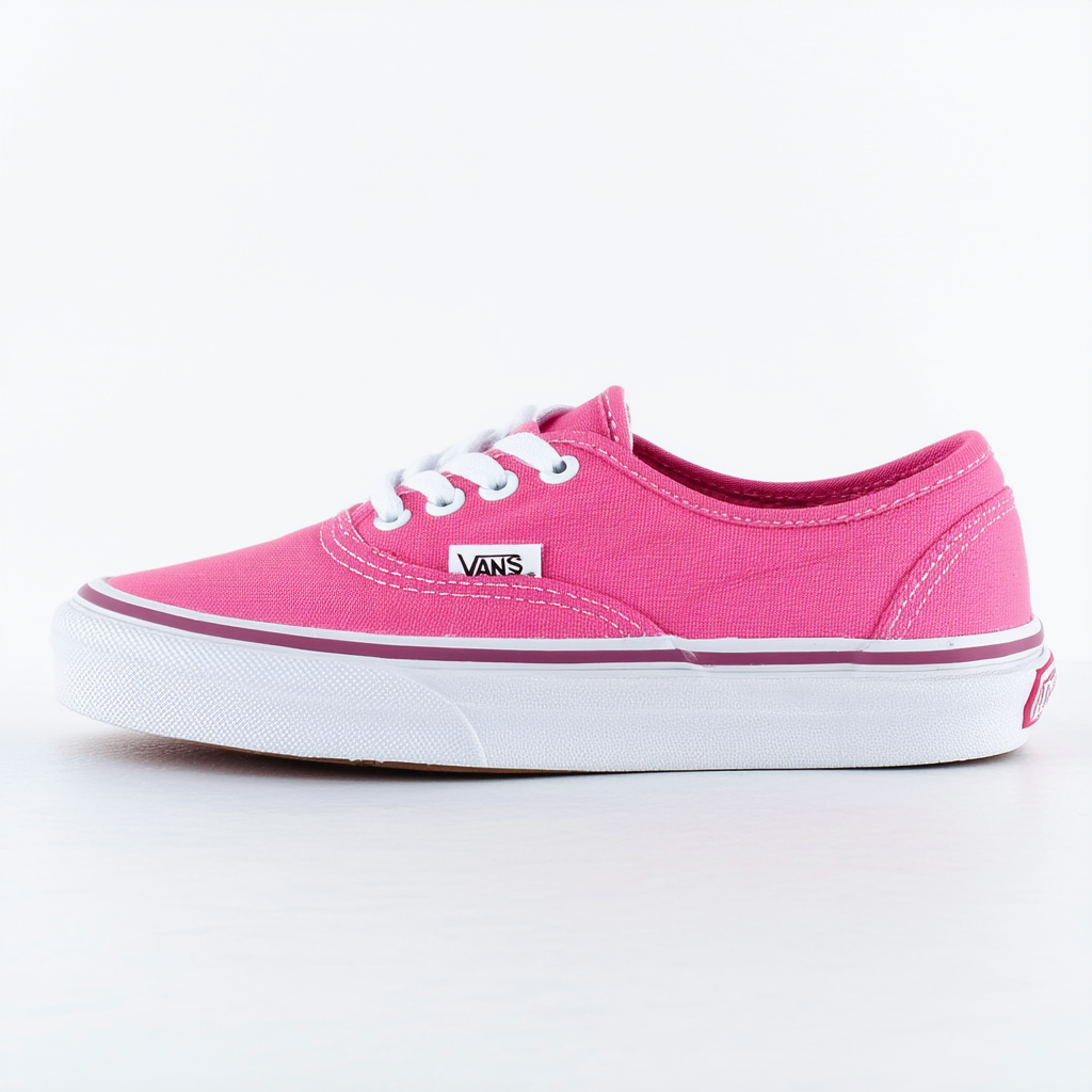 Vans Authentic Lite Hot Pink/White Girl's Sneakers Shoes (11)