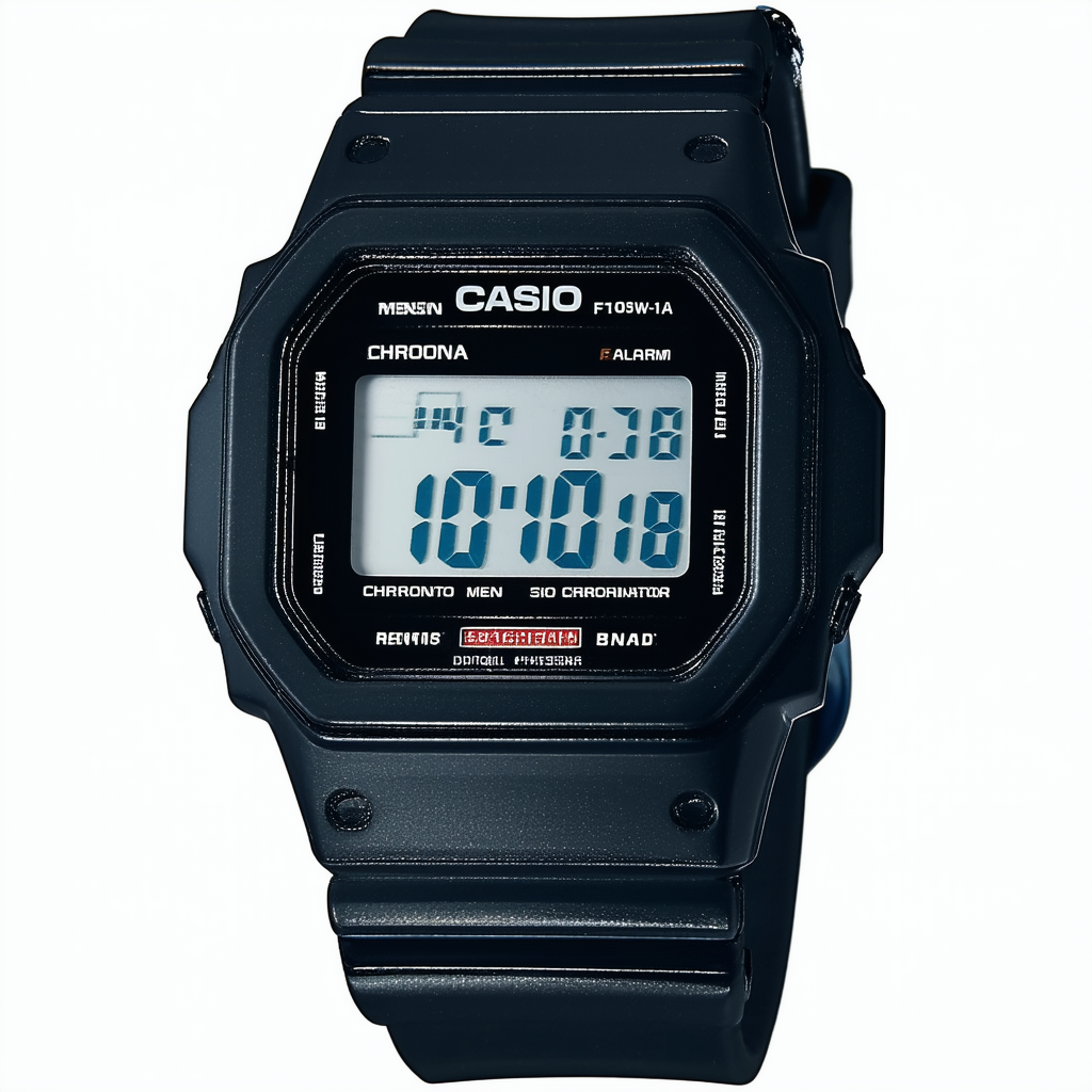 Casio F105W-1A Men's 3 Resin Band Alarm Chrono Illuminator Light Digital Watches