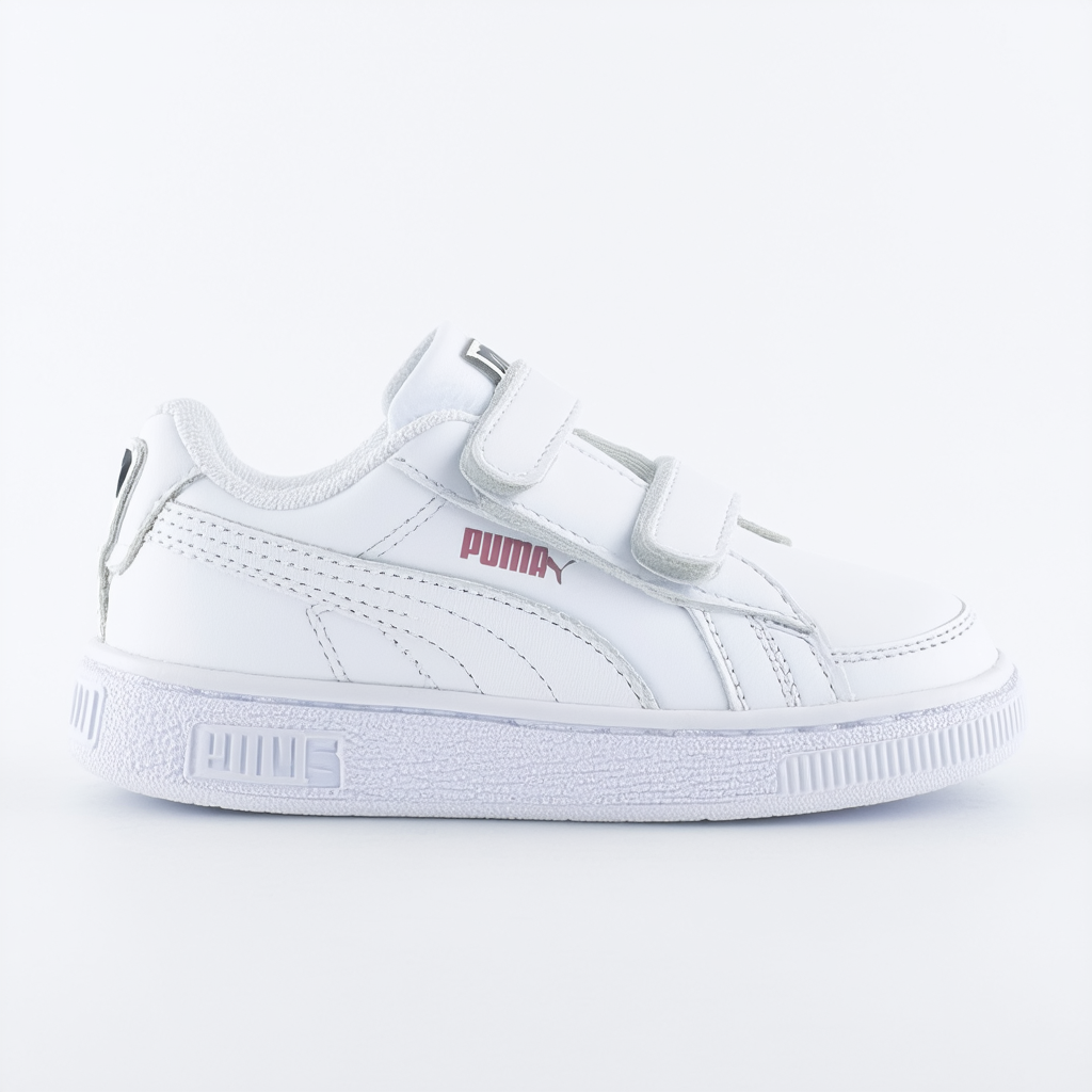 PUMA Girl's x Selena Gomez Cali Velcro Sneaker, White White, 3.5 M US Big Kid