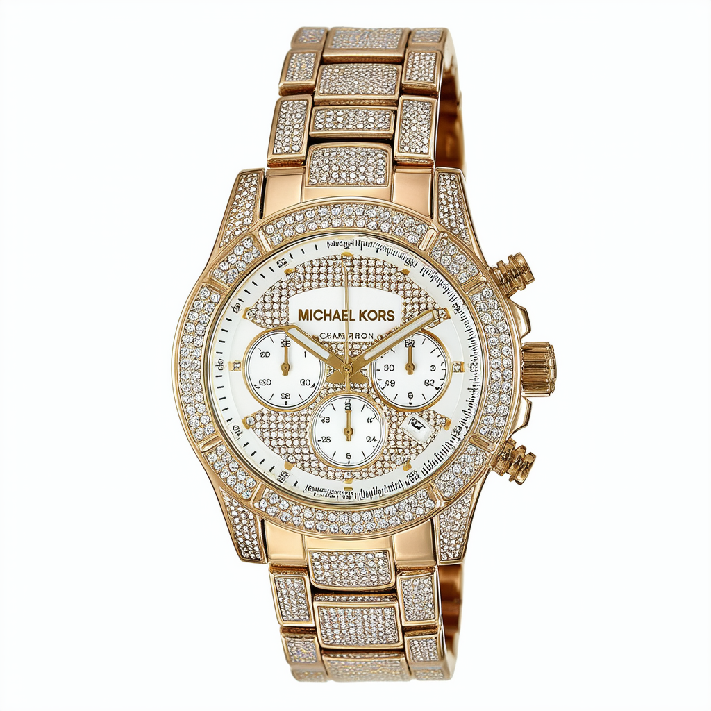 Michael Kors Cameron Chronograph Crystal Pave Ladies Watch MK5602