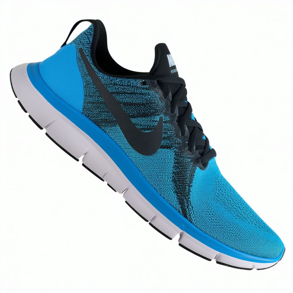 Nike Mens Free Rn Running Shoe Blue Glow/Black/Racer Blue 11