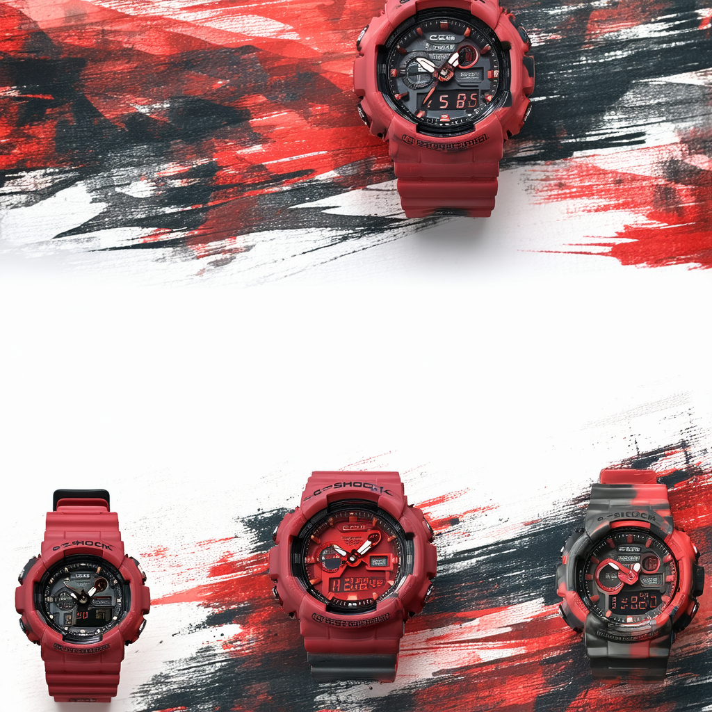 Casio G Shock GD-120CM-4ER G-Shock Uhr Watch Montre Camo Pack limited Edition