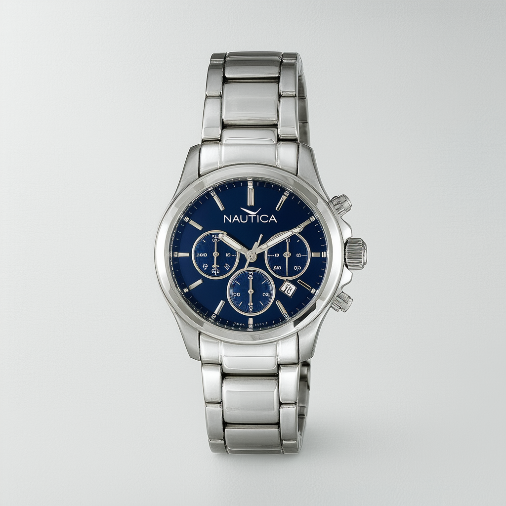 Nautica Women's N12654M BFD 101 Date Mid Japanese Three Hand Watch