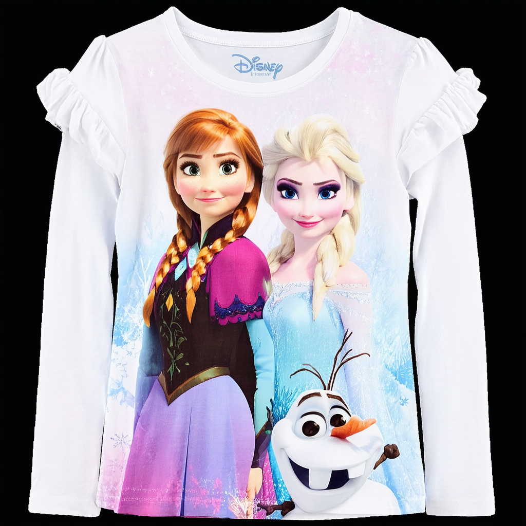 Disney Anna, Elsa, and Olaf T-Shirt for Girls