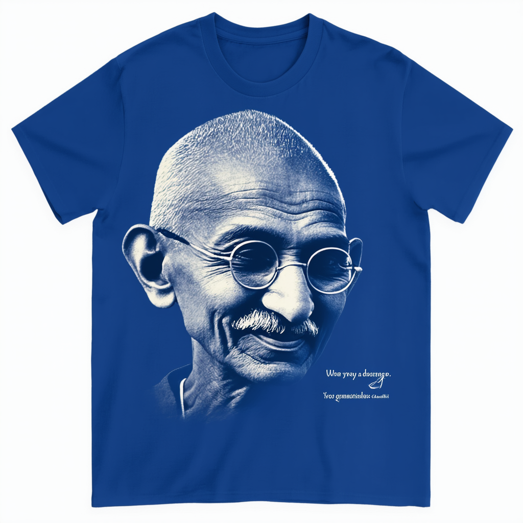 CafePress Gandhi Quotes Dark T Shirt Graphic Shirt
