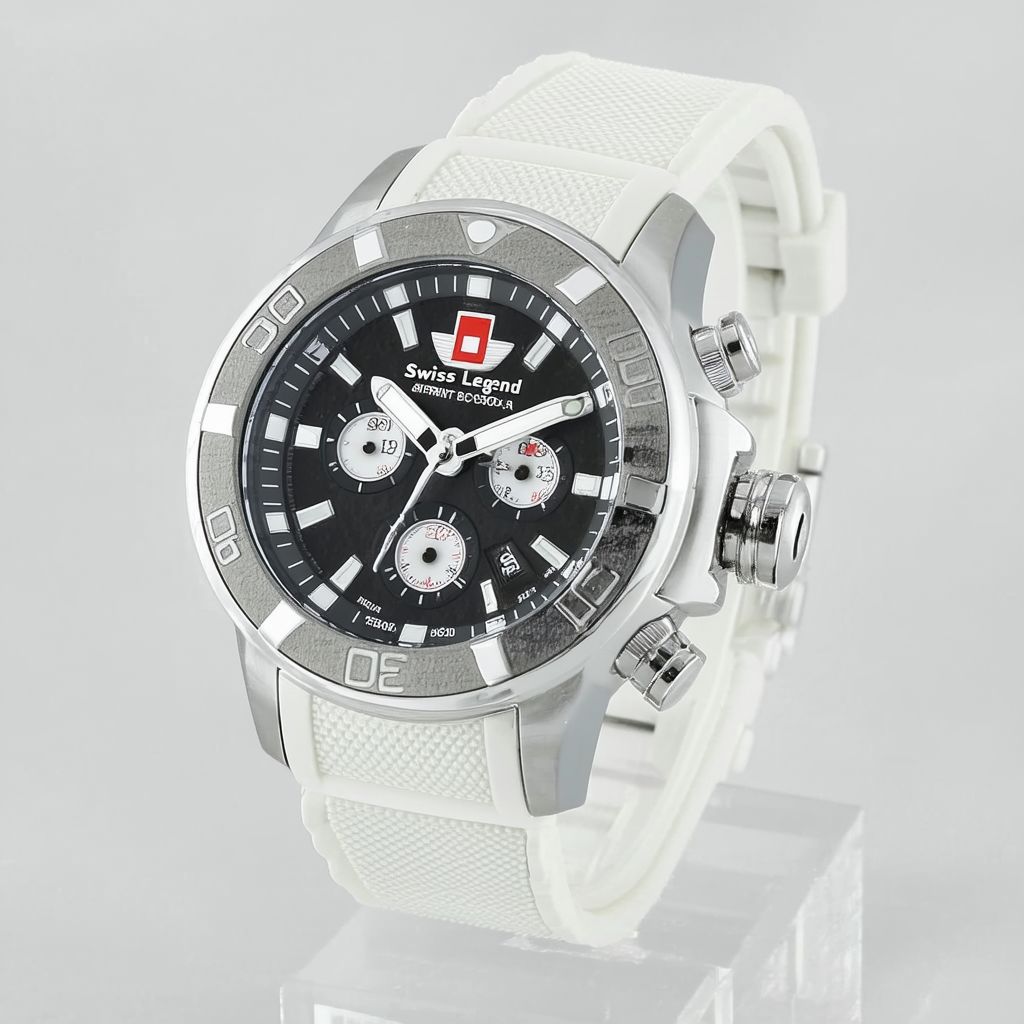 Swiss Legend Men's 80040A-03 Sprint Racer Collection Automatic Rubber Watch with Winder