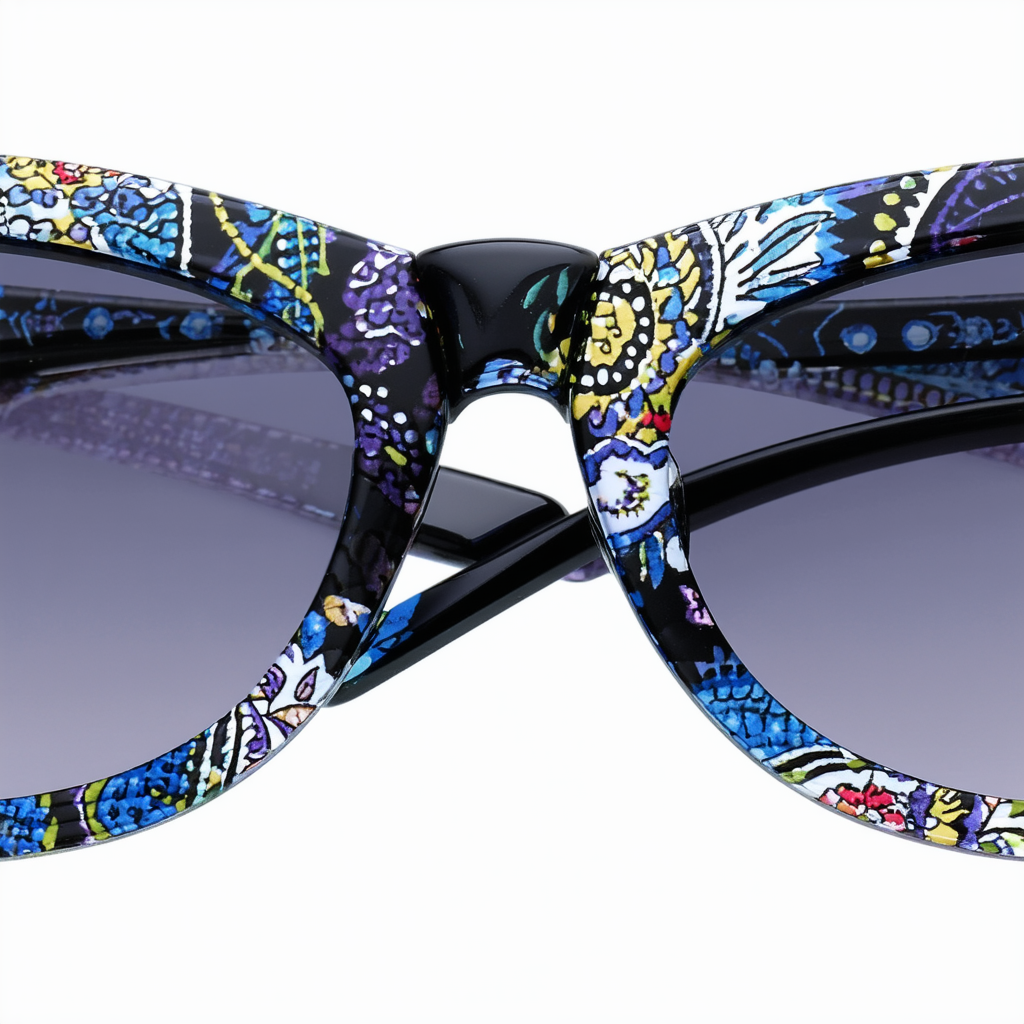 Vera Bradley Women's Gracelyn Polarized Cat-Eye Sunglasses, Deep Night Paisley, 54 mm