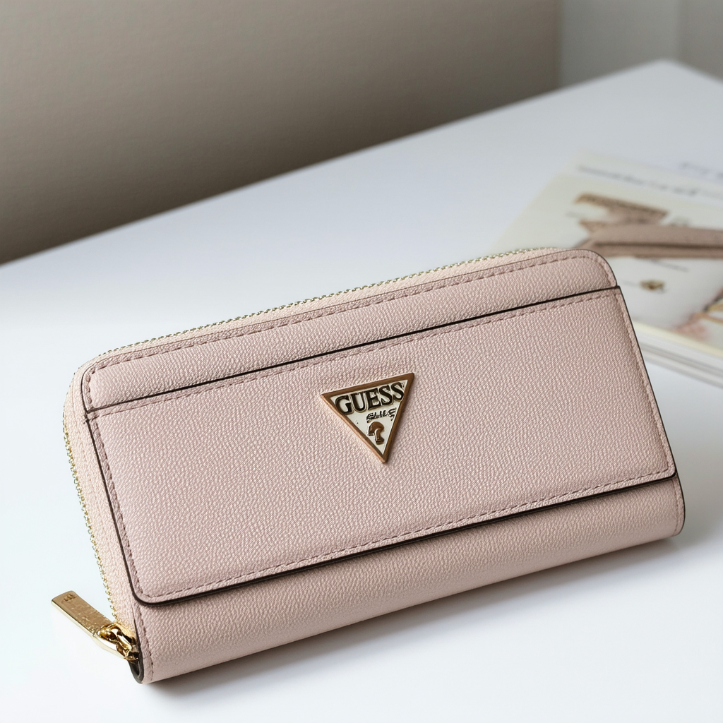 GUESS Gabi Pebble Large Zip Around Wallet