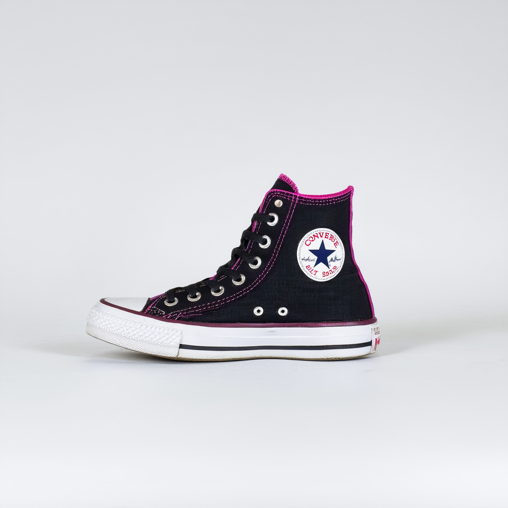Converse Chuck Taylor Uv Hi Unisex Shoes Size 12, Color: Black/Magenta