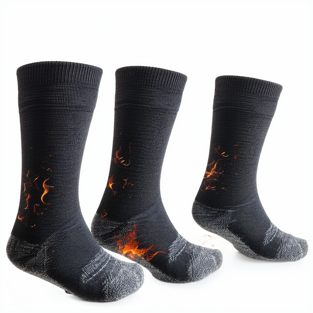 Men's Winter Thermal Thick Insulated Heated Socks, 3 Pairs