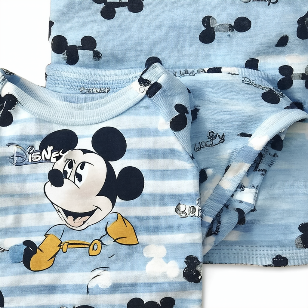 Disney Unisex Baby Cuddly Wrap Tee, 2 Pack