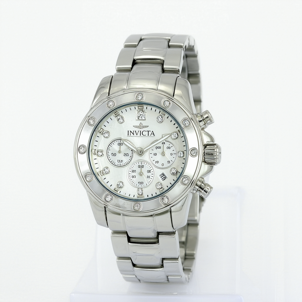 Invicta Women's 5369 Angel Diamond Stainless Steel Chronograph Watch