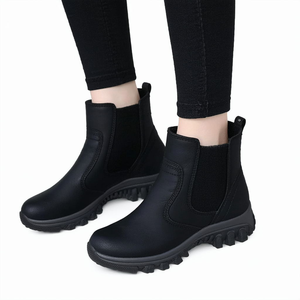 BOBS from Skechers Women's Flexy-Get-A-Way Ankle Bootie