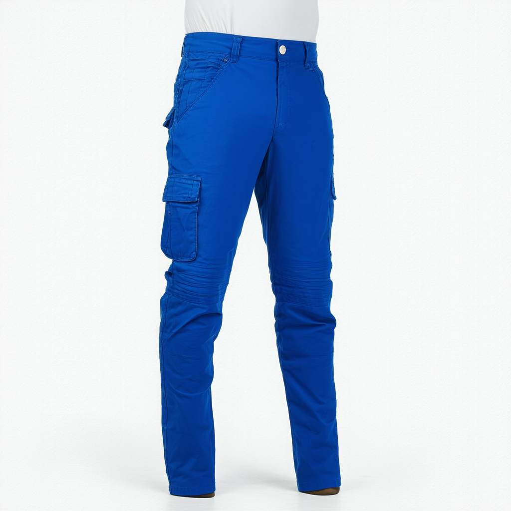 Perfect Pocket Pants for Men (32W X 30L, Blue)