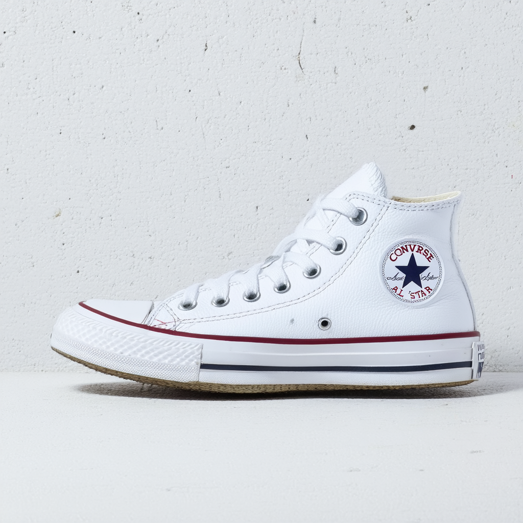 Converse Chuck Taylor All Star Leather Low Top (White, 12.5 M US Women / 10.5 M US Men)