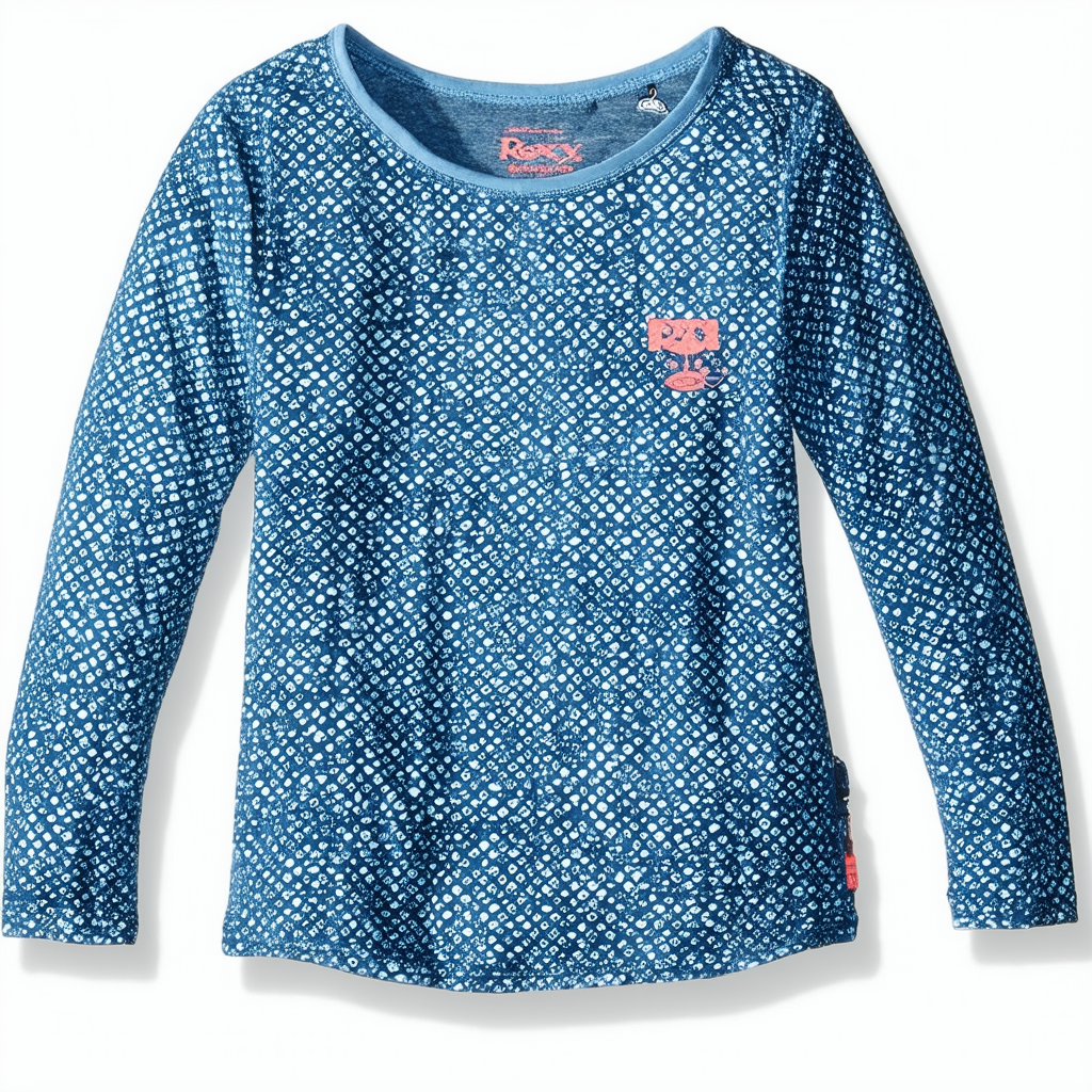 Roxy Trooper Shirt - Long-Sleeve - Girls' Indigo Pattern 1, S (4)