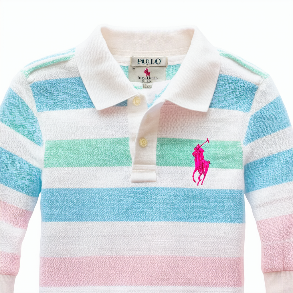 Polo Ralph Lauren Kids Kids' Pamela MJ Paperwhite Cvs Withpnk Mary Jane